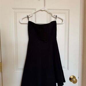 Express Classic Black Strapless Dress